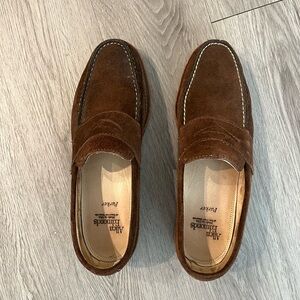 Allen Edmonds brown leather loafers